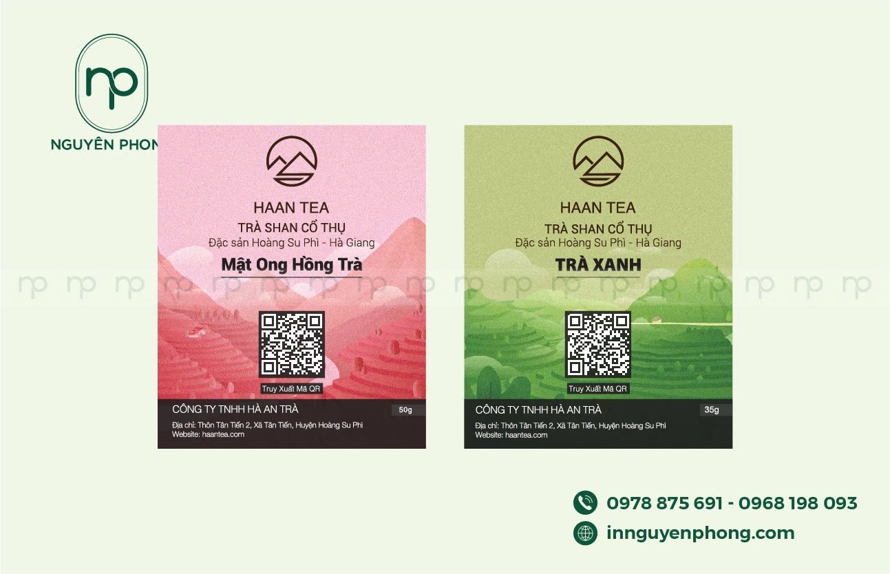 Hỗ trợ in tem với thông tin sản phẩm độc quyền